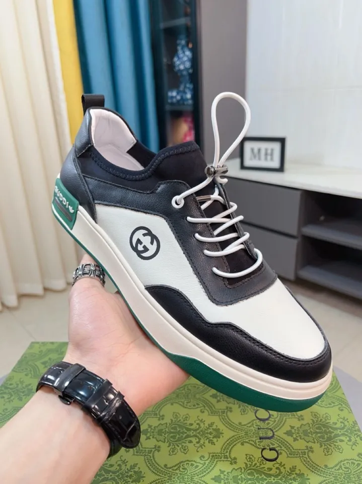 Men's shoes 💰440🌹🌹GUCCI [Gucci] New high-end brand of men's shoes, the latest fashionable casual men's shoes, trendy and versatile style, relaxed and sporty style, uppers imported from Italy, first-layer cowhide, genuine leather lining and ultra-fine workmanship. Original personalized fashionable rubber wear-resistant outsole, light and comfortable on the foot, size 38-44